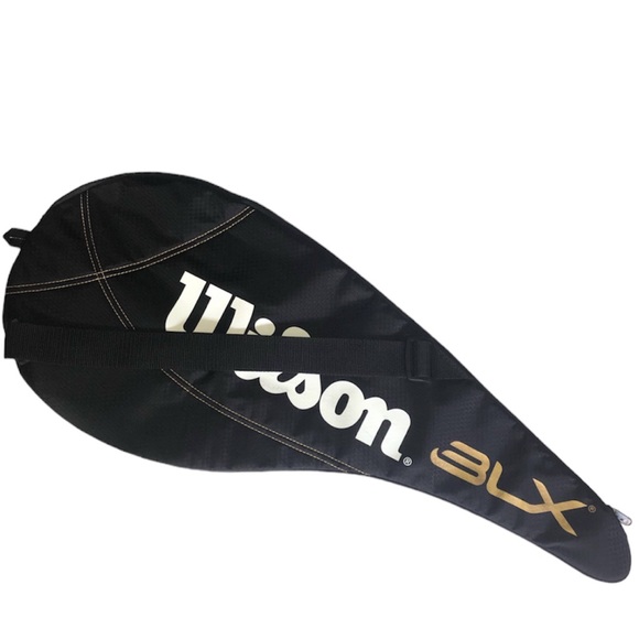 Wilson Handbags - Wilson BLX Pro Racquet Soft Cover/Case in Black/Gold